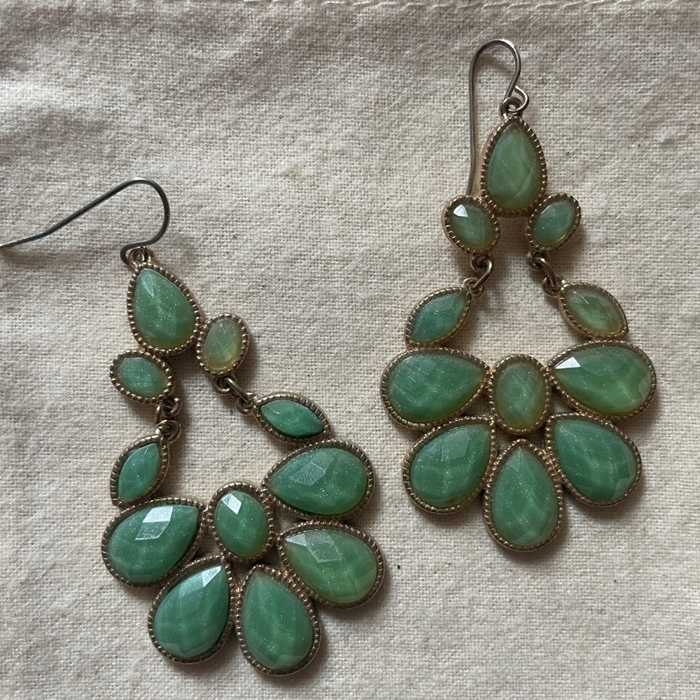 Turquoise & gold earrings